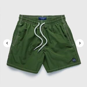 Vilebrequin x Highsnobiety Olive Swim Trunks